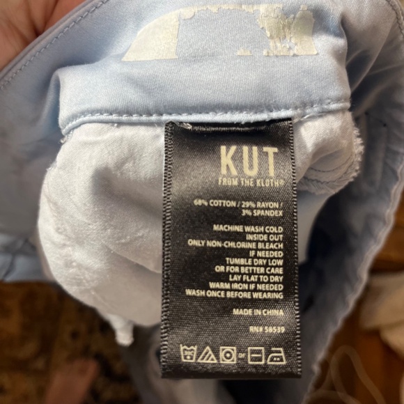 Kut from the Kloth Light Blue Crop Trouser Pant Women Plus Size 20W SP274GA1 - Picture 10 of 11